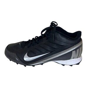 Nike Men's Land Shark Black Silver Football Cleats Athletic Shoes 13